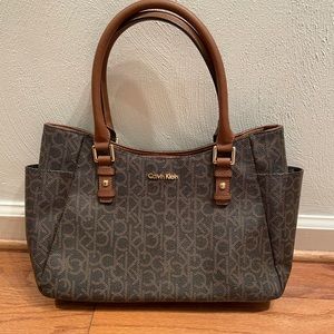 Authentic Calvin Klein monogrammed purse